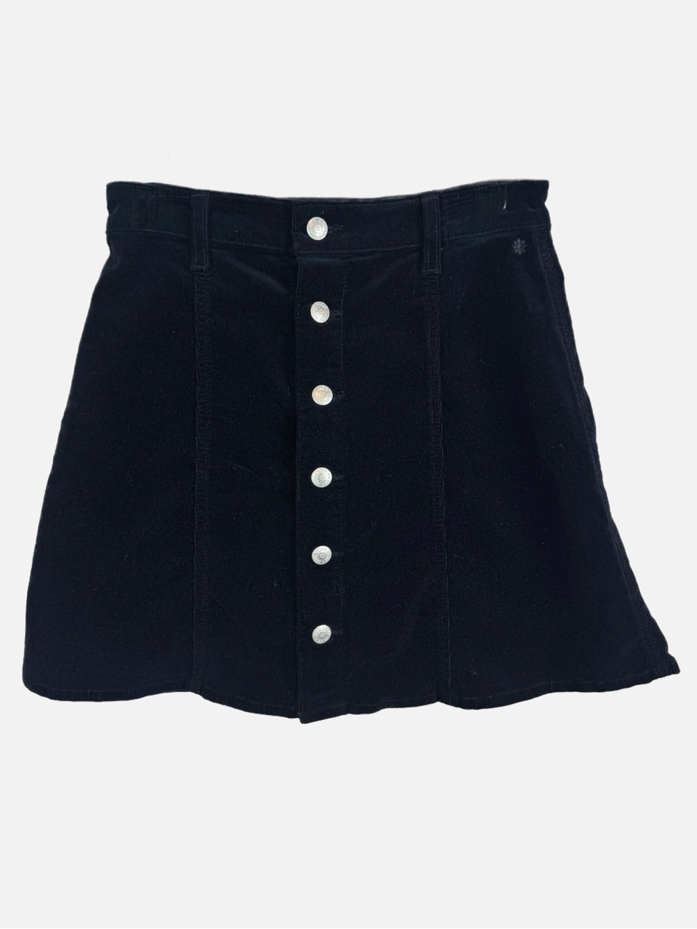 Alexa Chung x AG | Black Corduroy Mini Skirt, 27